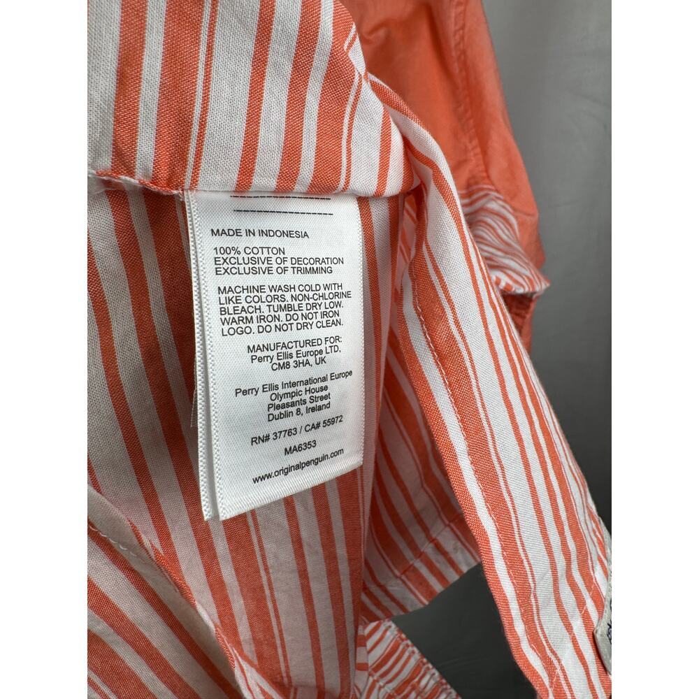 Original Penguin Short Sleeve Button Up NEW 100% Cotton Men's Size XL - Picture 8 of 8